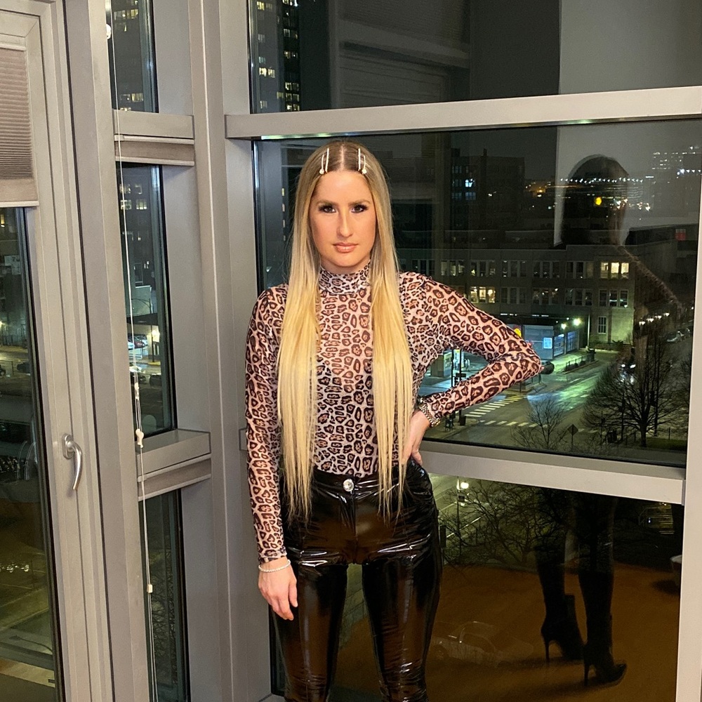 Brand New Sheer Cheetah Bodysuit